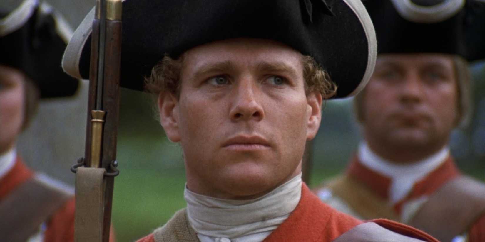 Ryan O'Neal with a musket in Barry Lyndon