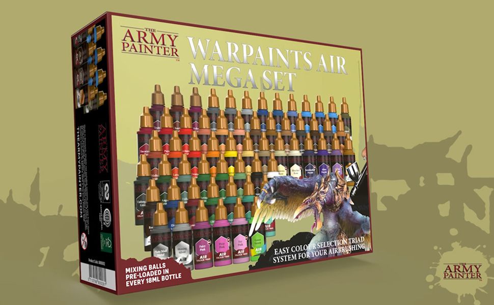  The Army Painter Paint Set - Miniature Painting Kit with 100  Rustproof Mixing Balls & 60 Nontoxic Acrylic Paints for Wargamers Hobby  Model Paints for Plastic Models - Mini Figure Painting