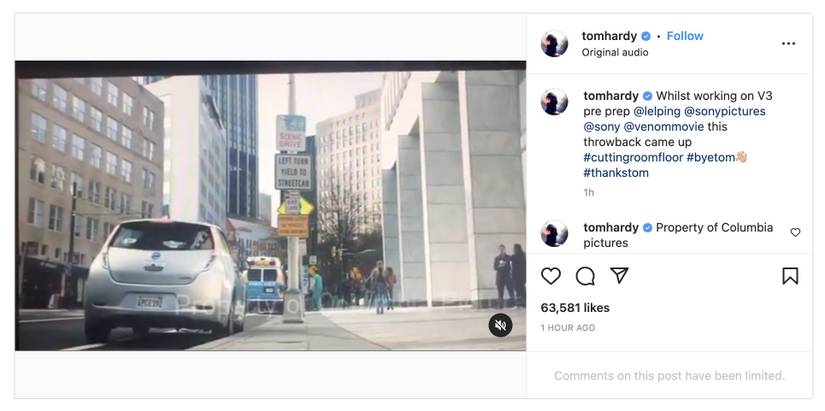 Venom 3 Gets Exciting Update From Tom Hardy