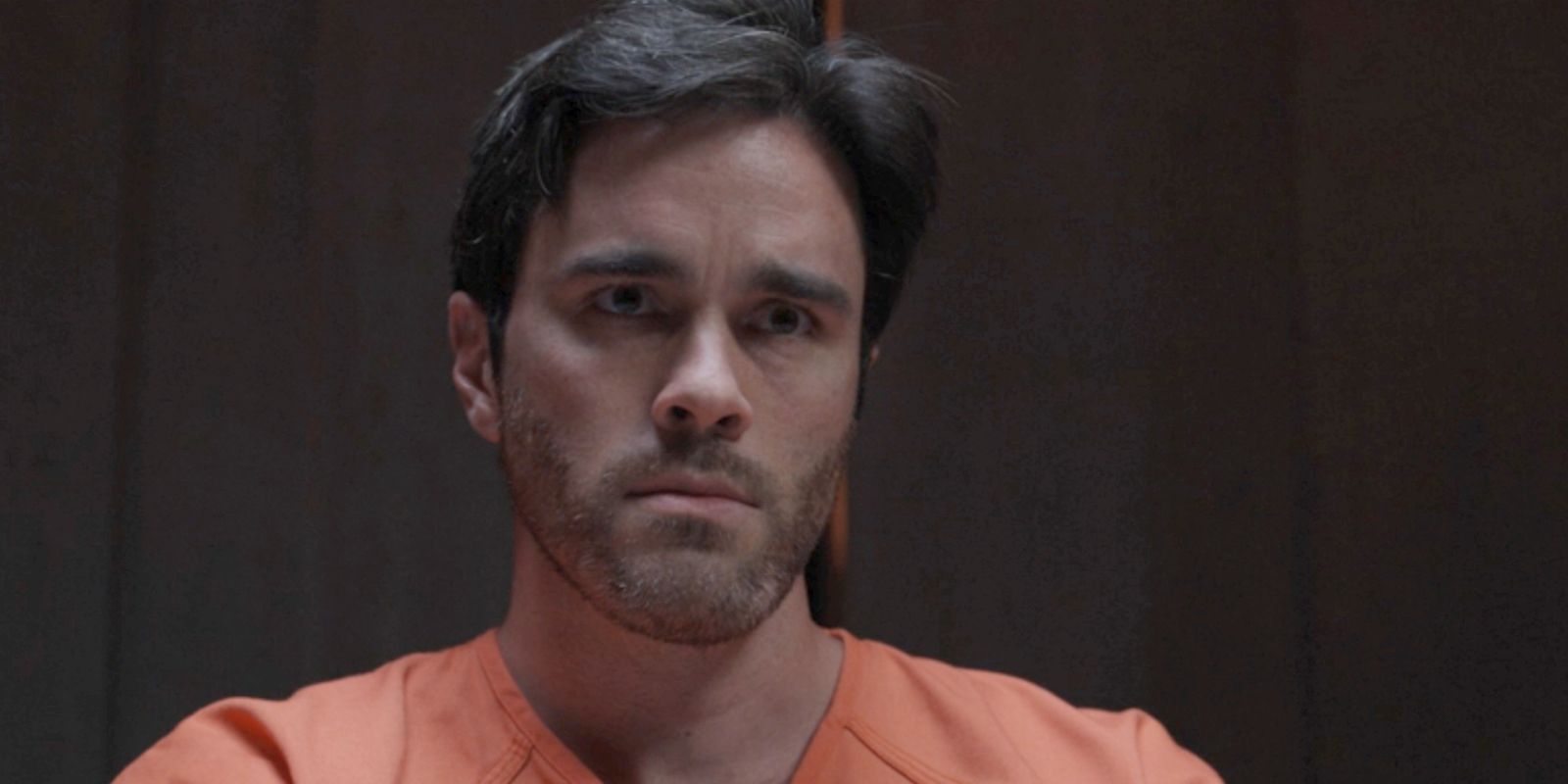 Tyler Green staring ahead intensely in Criminal Minds: Evolution