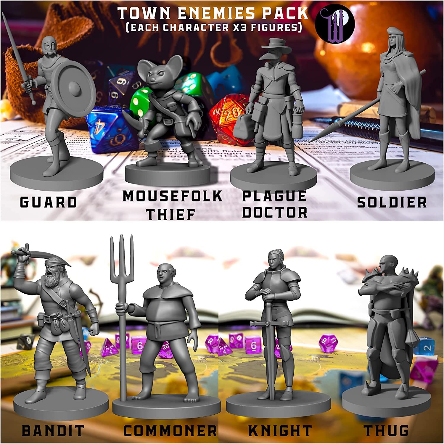 Wildspire 24 Miniatures Town Enemies 2