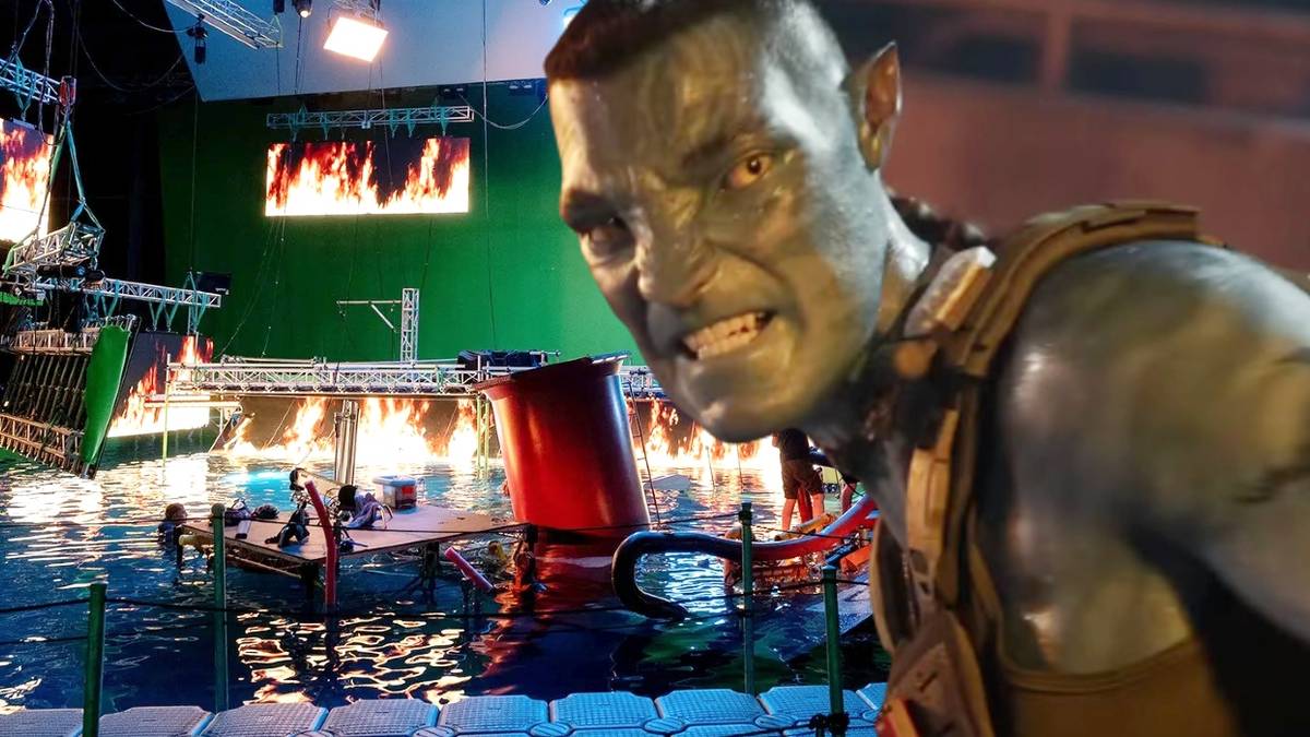 Avatar: Way Of Water Set Photo Reveals Pre-CGI Approach To Finale’s Fire
