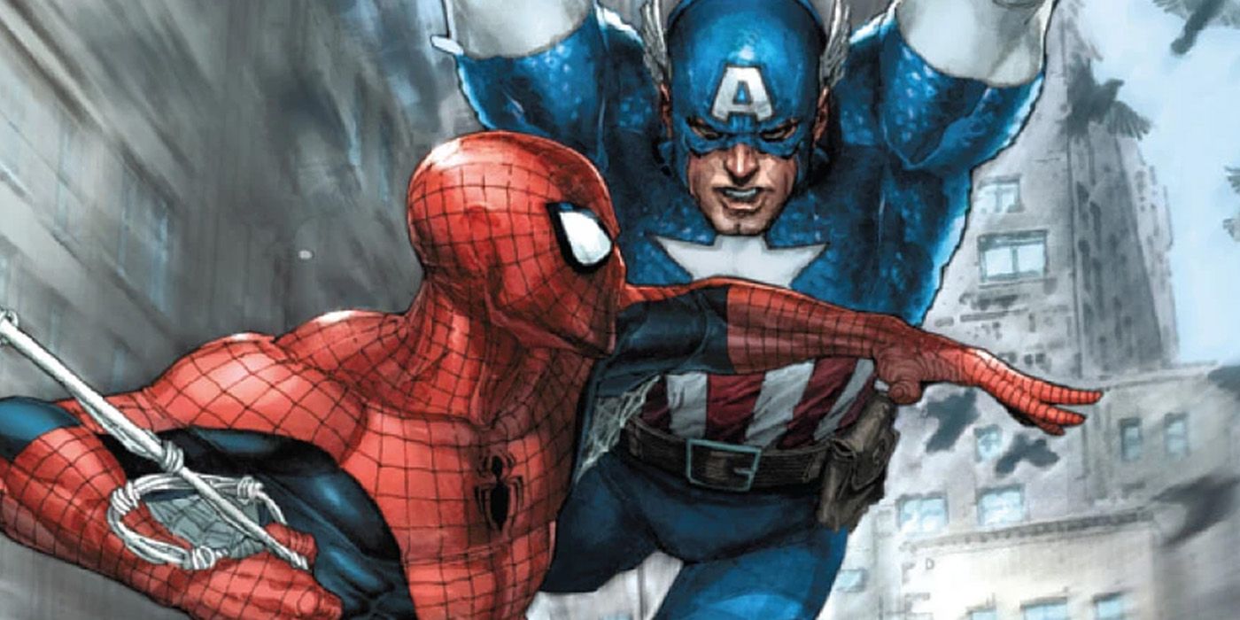 ⑧　MARVEL  SPIDER MAN AND CAPTAIN AMERICA Spider-Man vs Captain America - Marvel Permanently Settles Who's