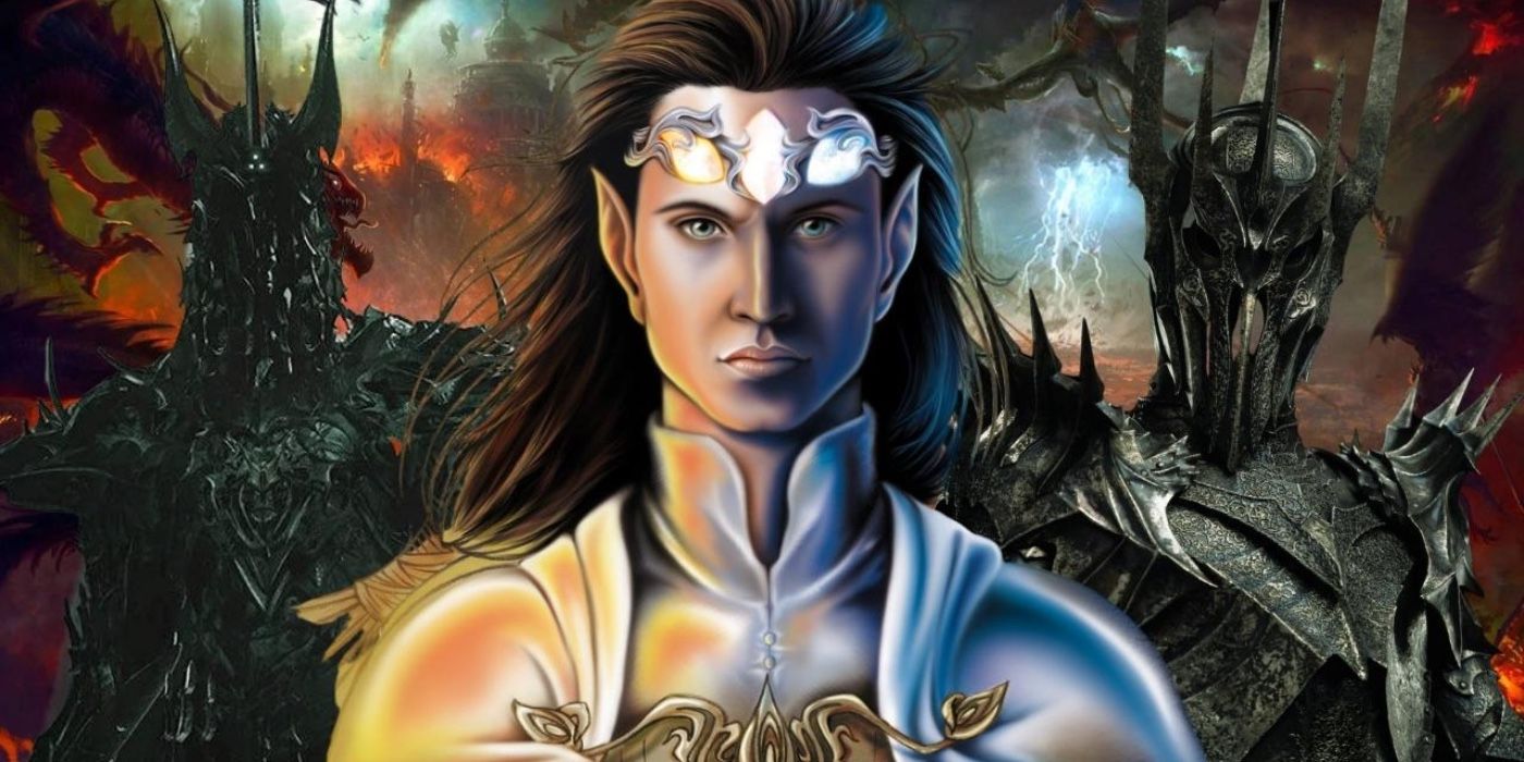 Feanor with his crown Morgoth Sauron