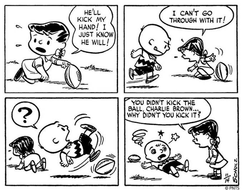 The 10 Best Charlie Brown & Lucy Football Gags