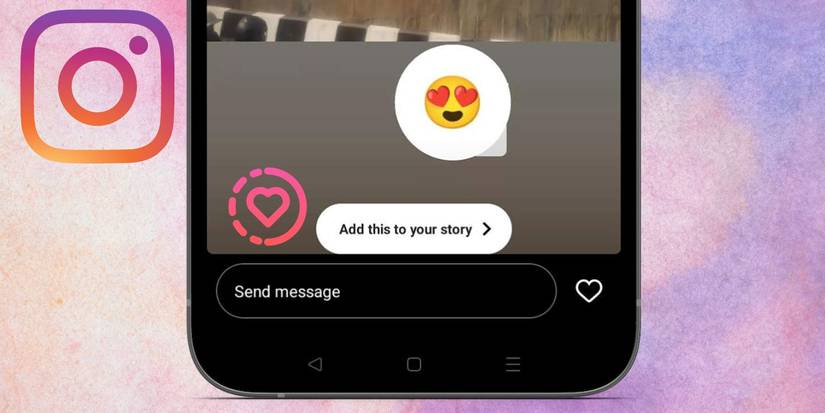 Image with Instagram logo and screenshot of story reposting.