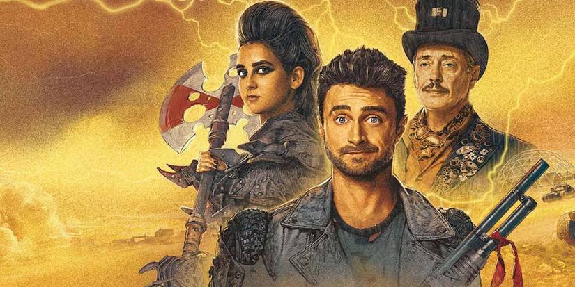 10 Forgotten TV Shows That Should've Taken Over The World 6 Miracle Workers cover art featurng Daniel Radcliffe, Geraldine Viswanathan, and Steve Buscemi