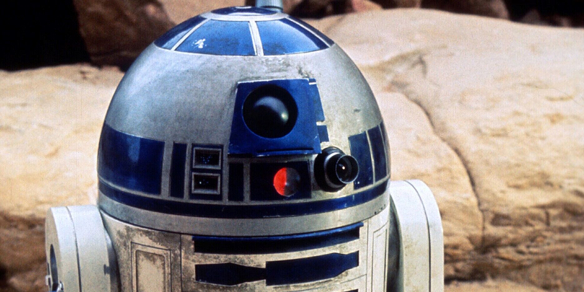 R2-D2 on Tatooine in Star Wars.