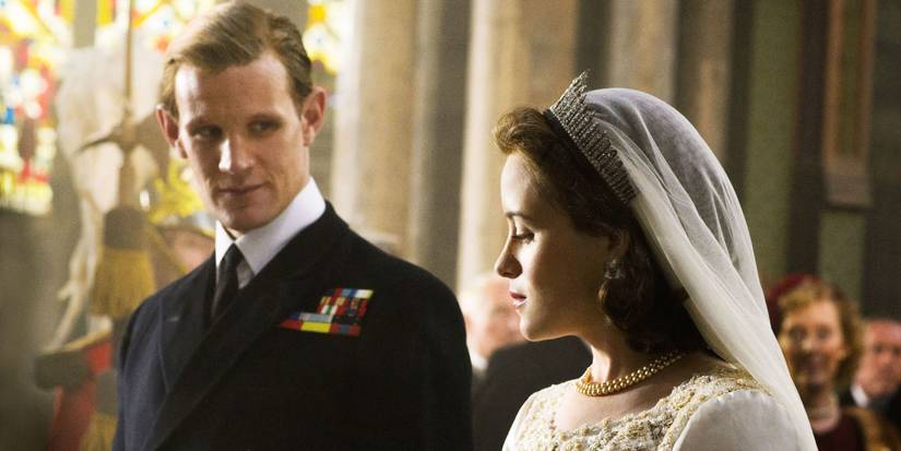 Casamento do Príncipe Philip e Rainha Elizabeth na 1ª temporada de The Crown