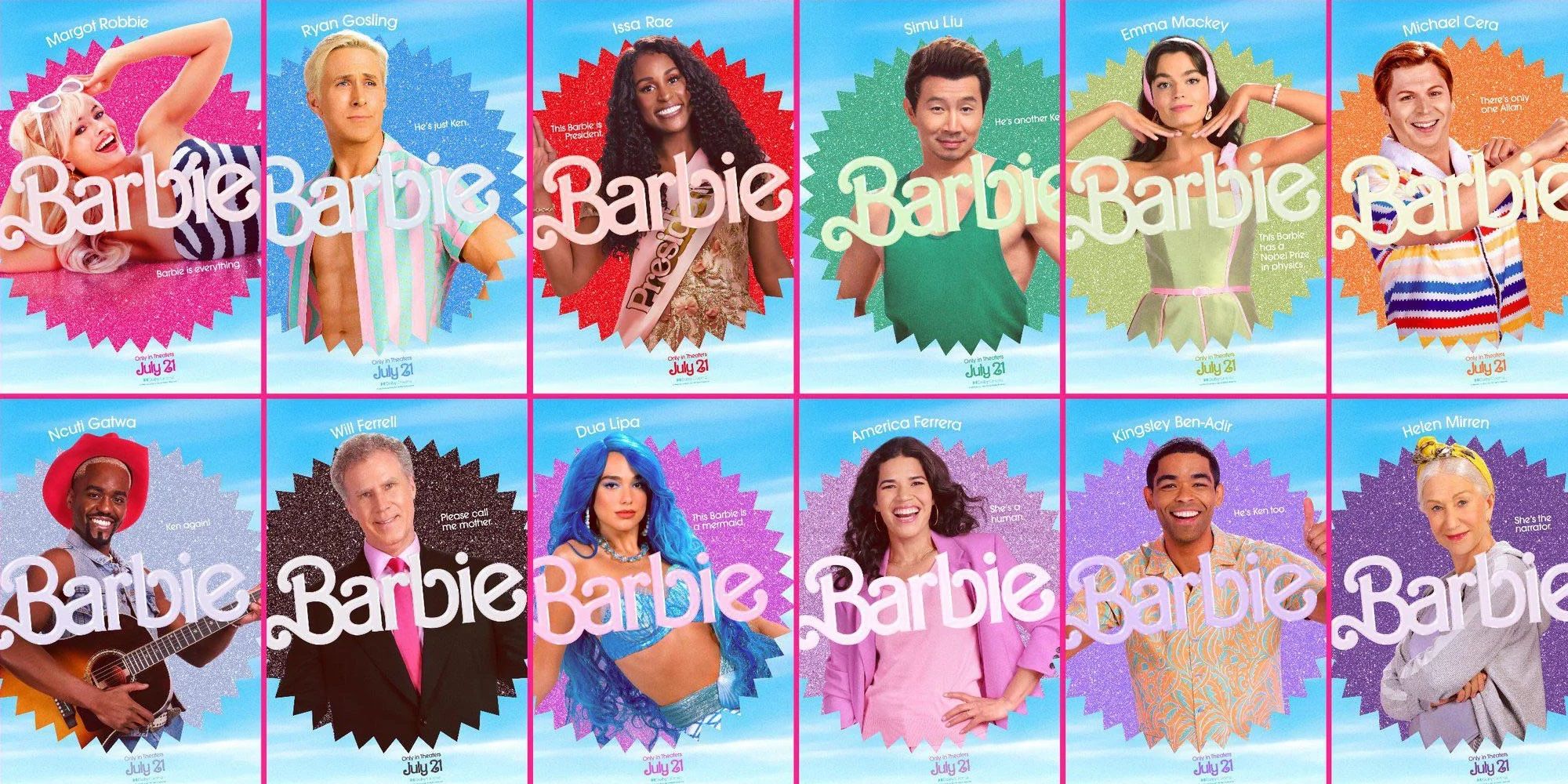 Meet The 'Barbie' Movie Cast And Their Characters, Plus Pics