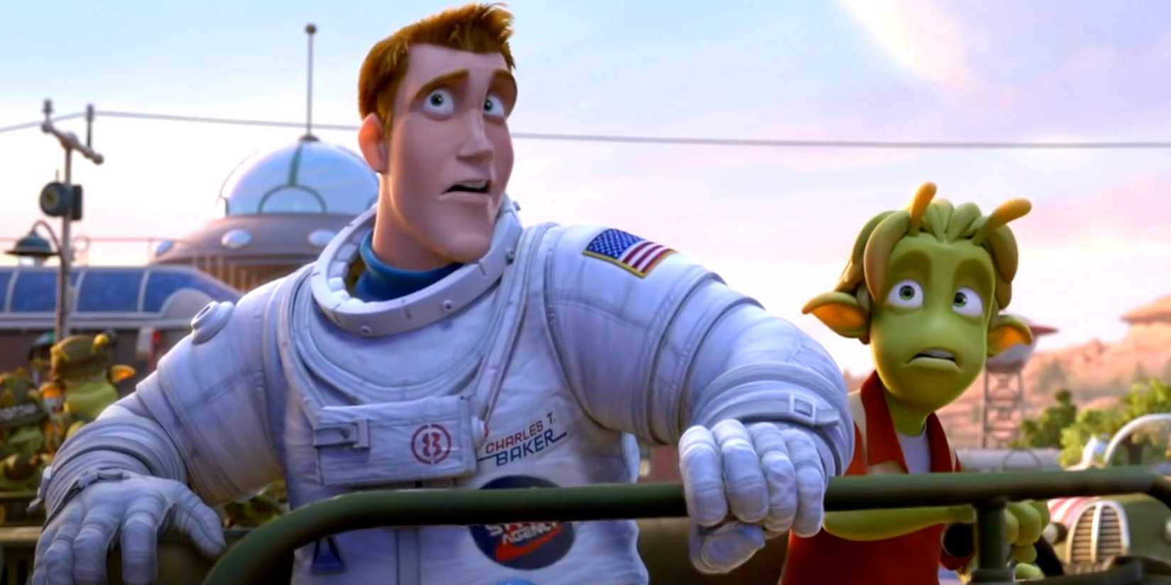 A human and an alien in Planet 51