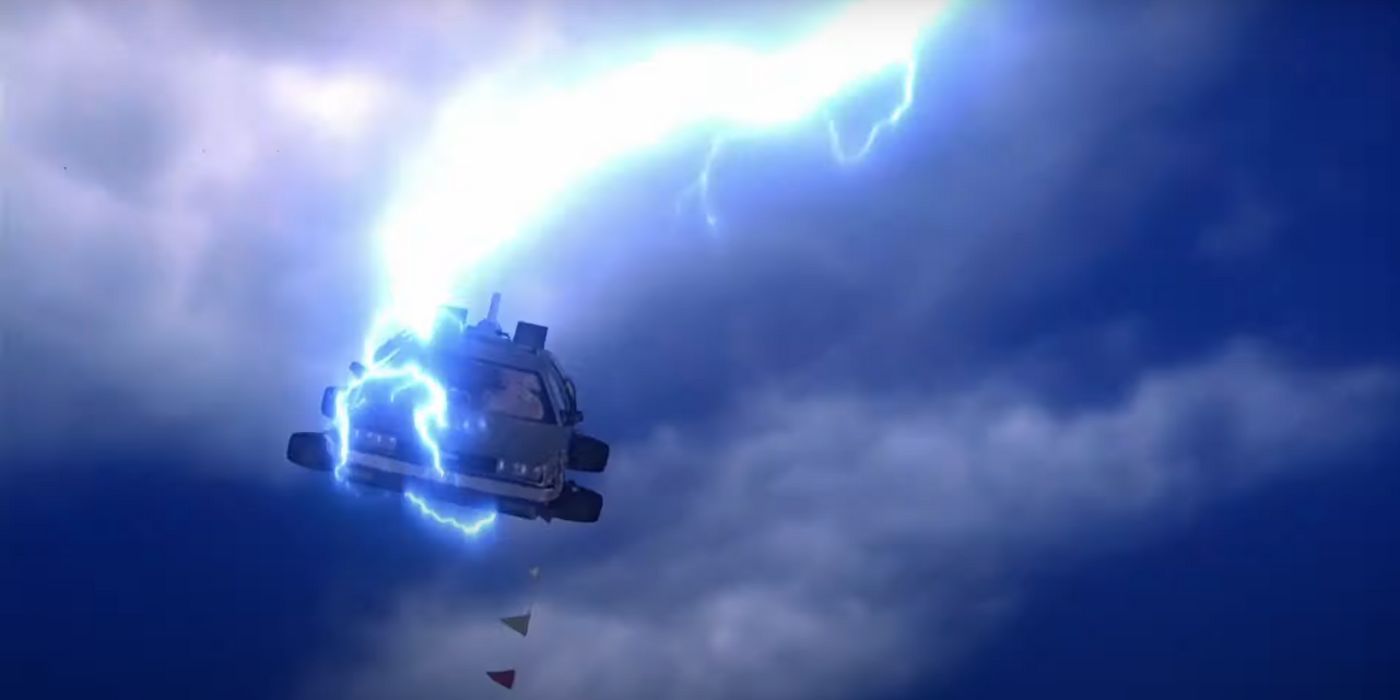 Back To The Future 2 Delorean Struck By Lightning Back To The Future