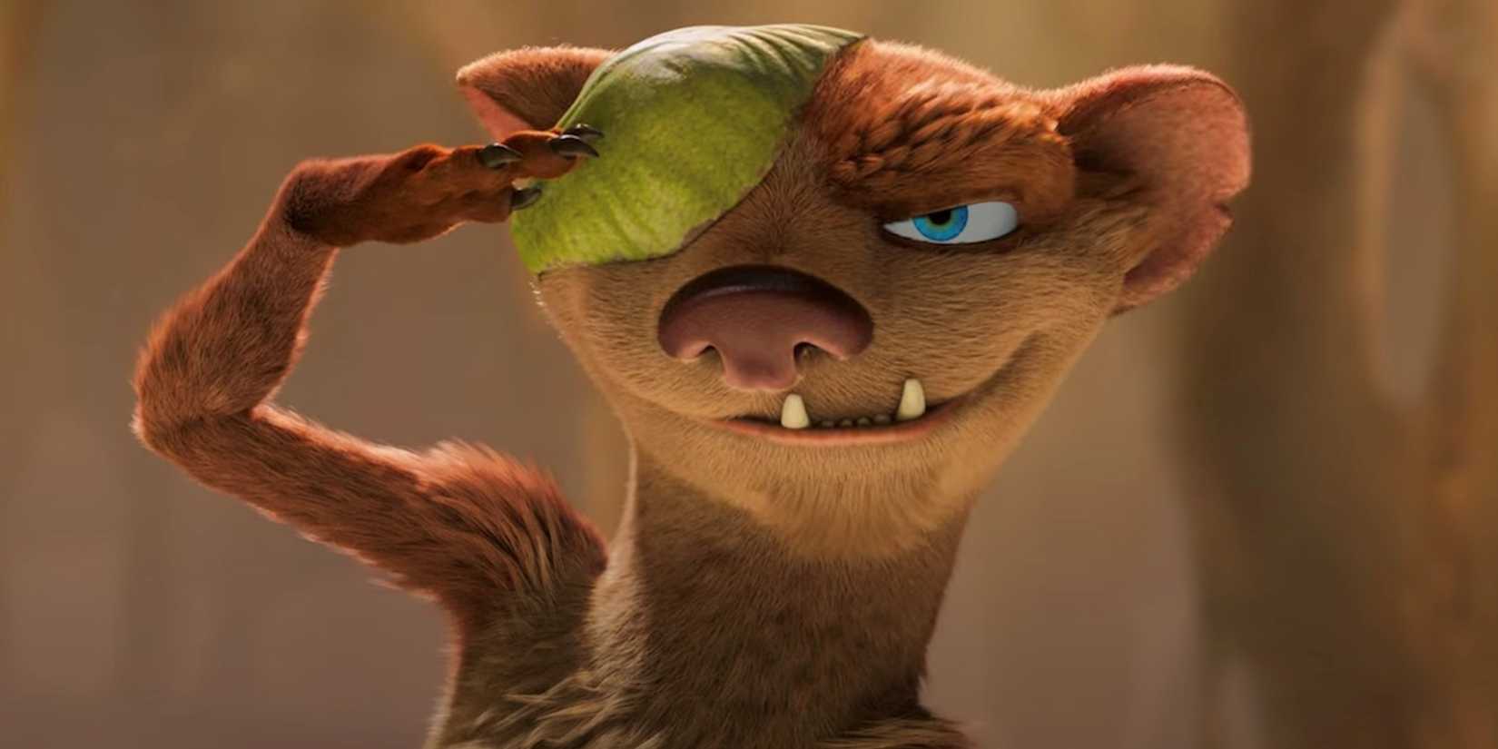 Buck giving a salute in The Ice Age Adventures of Buck Wild.