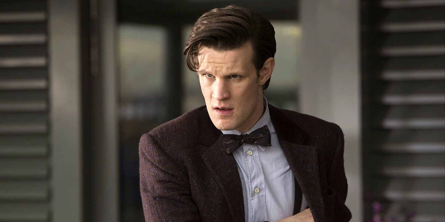 Matt Smith as the Eleventh Doctor rooting in his pocket in Doctor Who
