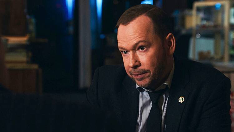 Donnie Wahlberg as Danny looking serious in Blue Bloods season 13