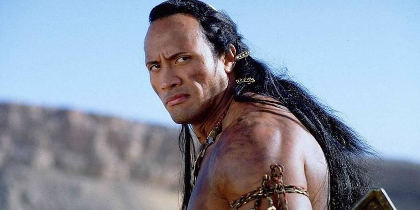 Dwayne Johnson grimacing in The Mummy Returns