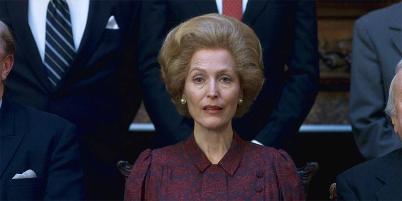 Gillian Anderson as Margaret Thatcher in The Crown season 4, episode 2