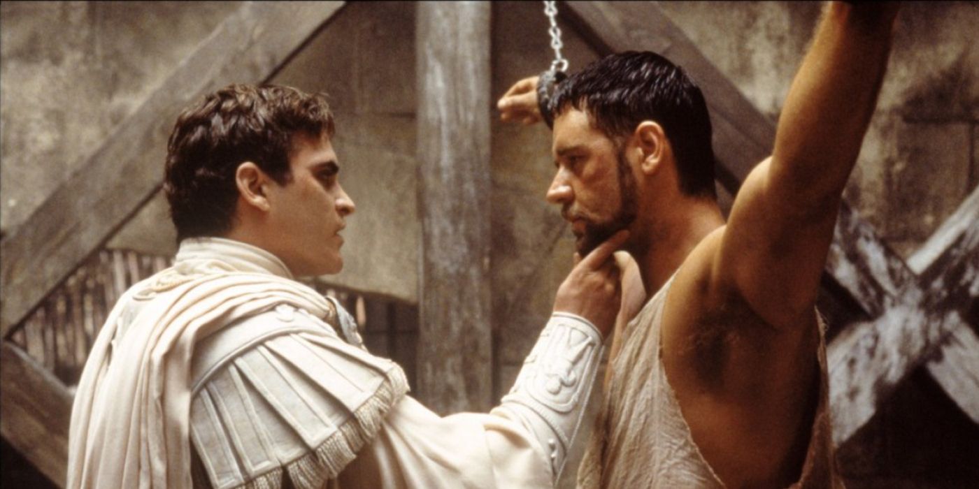 El movimiento de pulgar hacia abajo característico de Joaquin Phoenix en Gladiator es históricamente inexacto