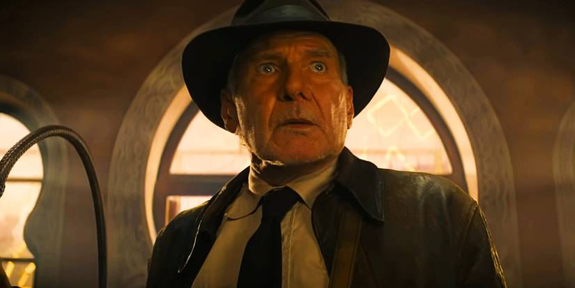Harrison Ford como Indiana Jones em Indiana Jones e a Relíquia do Destino