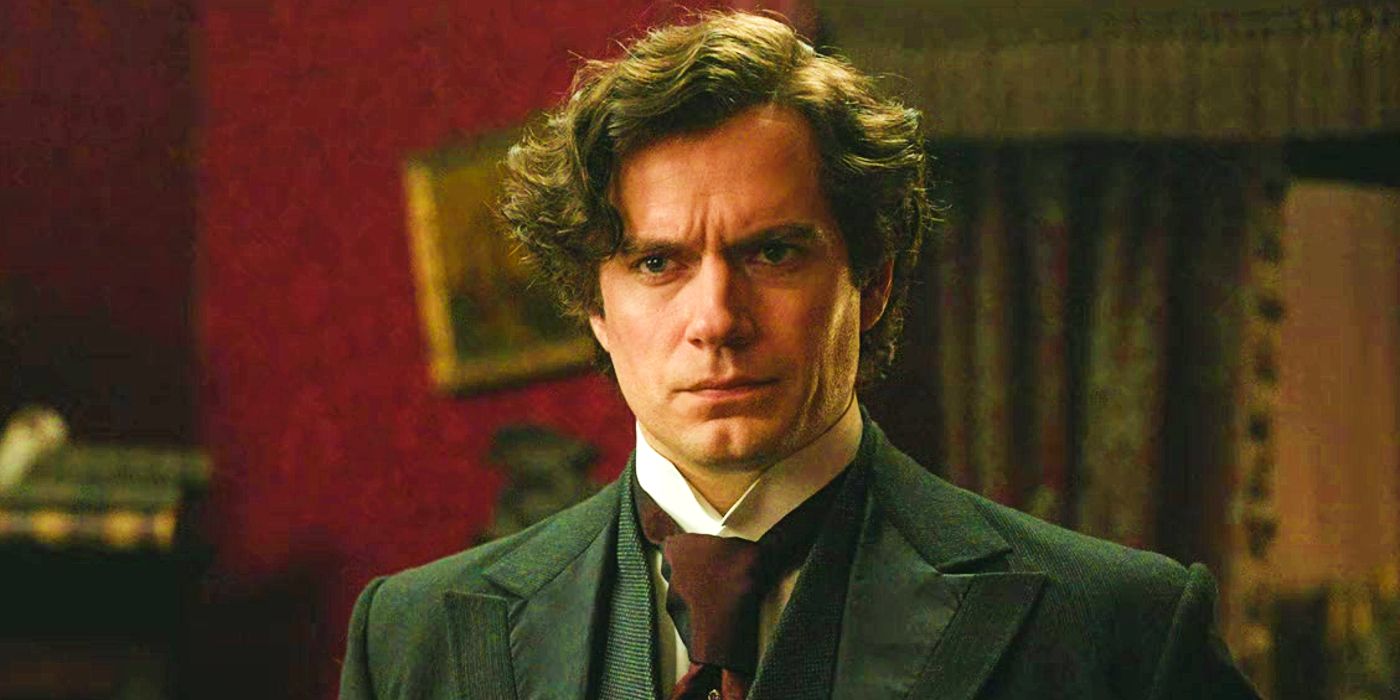 Henry Cavill as Sherlock Holmes Looking Serious in Enola Holmes 2