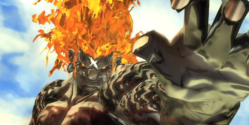 Demise A Muscular Scarred Villain With Fiery Hair Reaches A Clawed Hand Toward The Camera In The Legend Of Zelda Skyward Sword