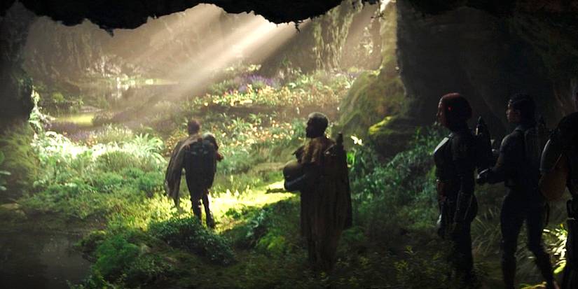 Сады в пещерах на поверхности Мандалора.