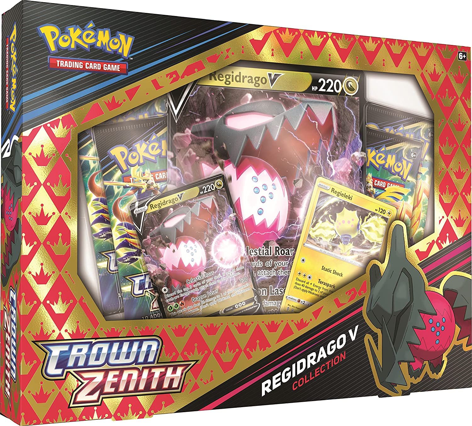 Pokemon TCG Crown Zenith Collection - Pokemon V Regieleki or Regidrago-1