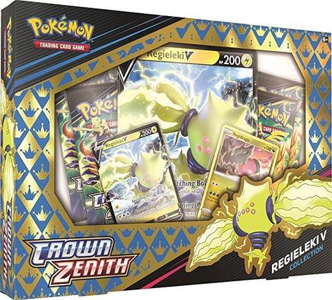 pokmon trading cards sas12 5 crown zenith elite trainer box Pokemon TCG - Sword & Shield 12.5 - counter dice 1 metal coin featuring Lucario 2 metal condition markers 1 acrylic VSTAR marker A box to hold everything Best Pokemon Crown Zenith Card