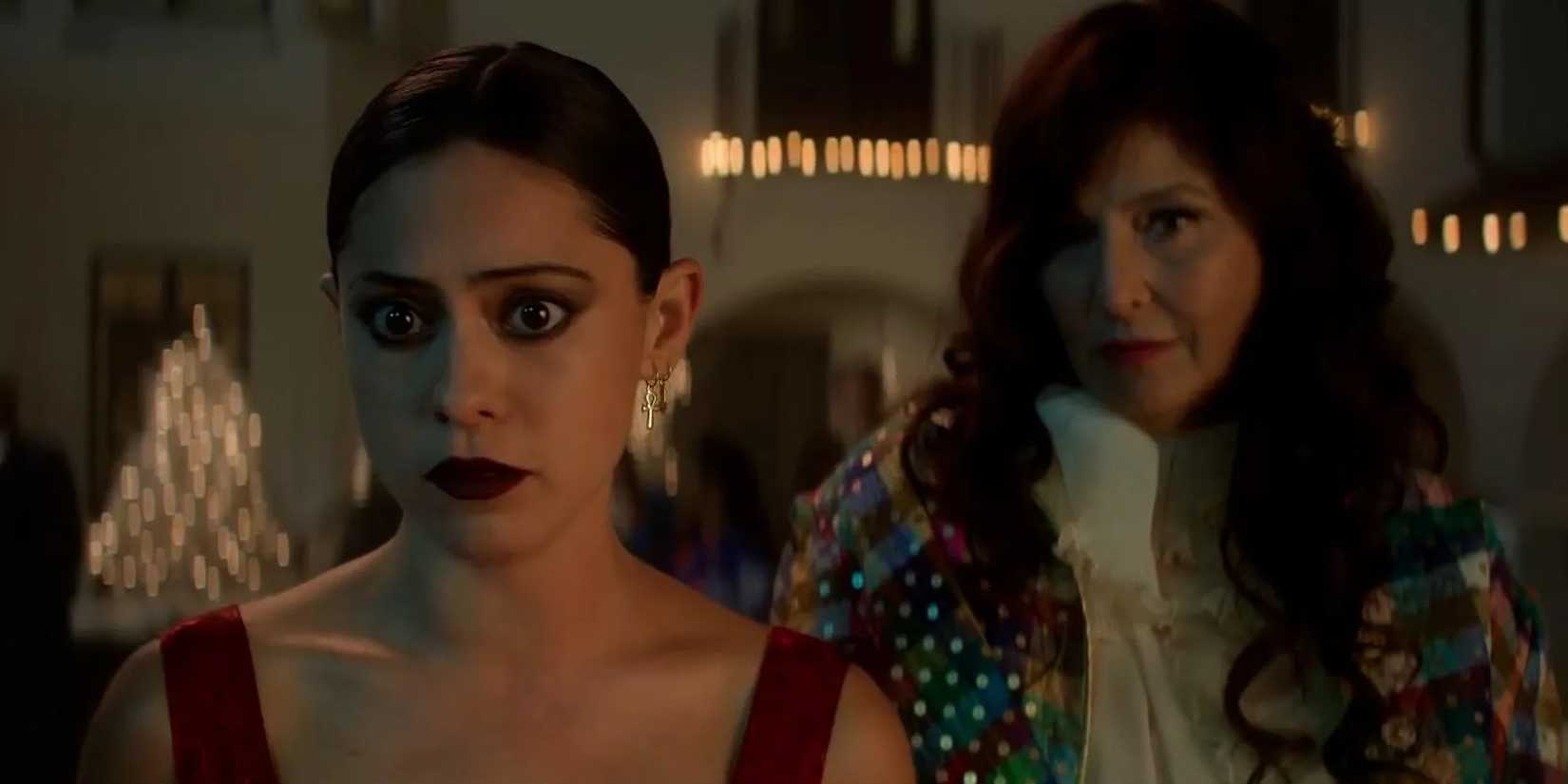 Rosa Salazar and Catherine Keener at a party in Brand New Cherry Flavor