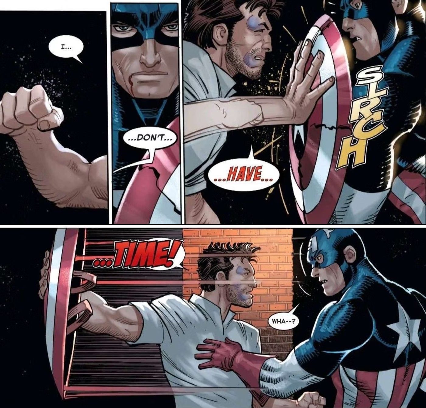 ⑧　MARVEL  SPIDER MAN AND CAPTAIN AMERICA Spider-Man Debuts Secret Technique to Beat Captain America's Shield