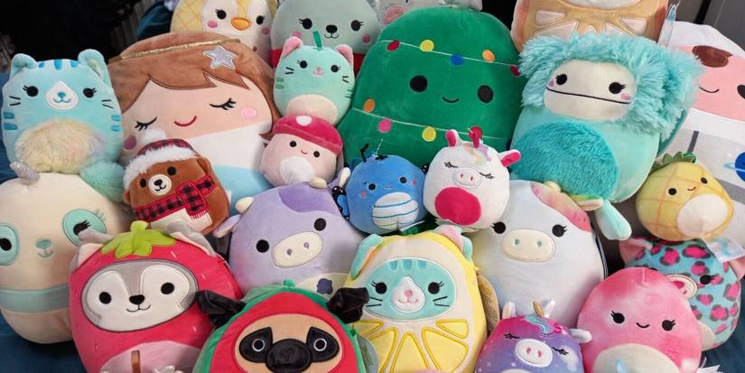 Collection of different Squishmallows