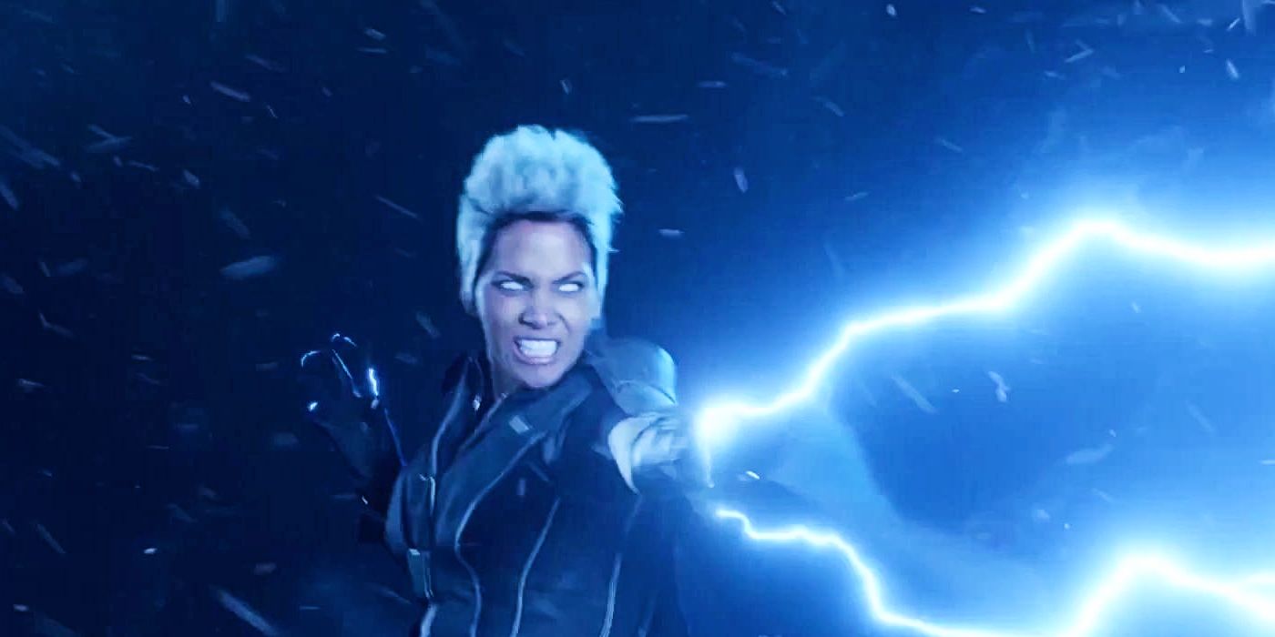 Halle Berry as Storm blasting lightning in X-Men Days of Future Past