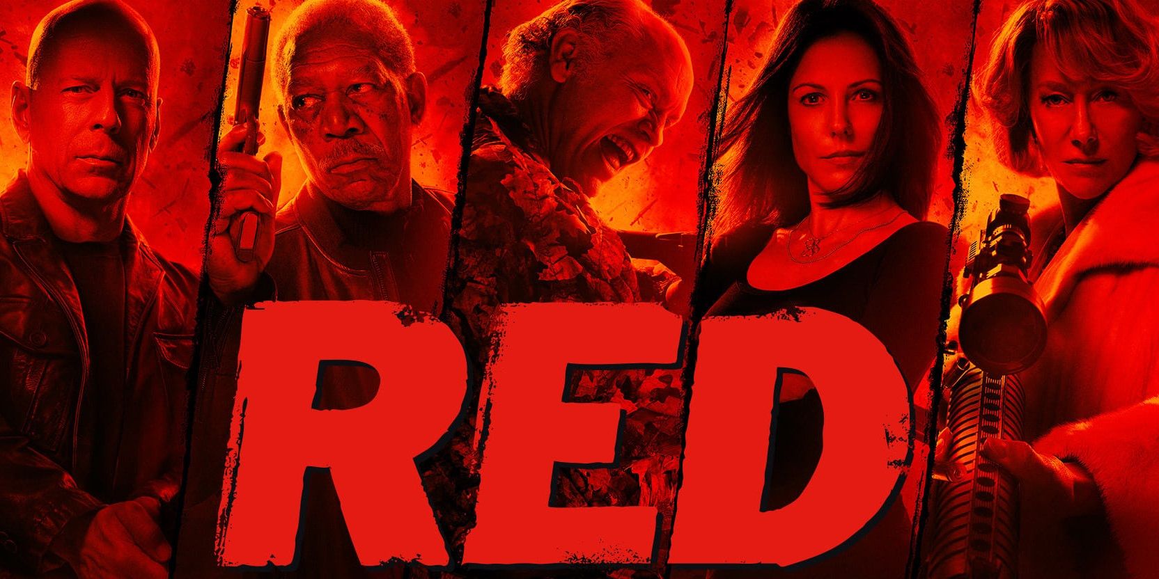 RED (2010), Bruce Willis, Helen Mirren, Morgan Freeman