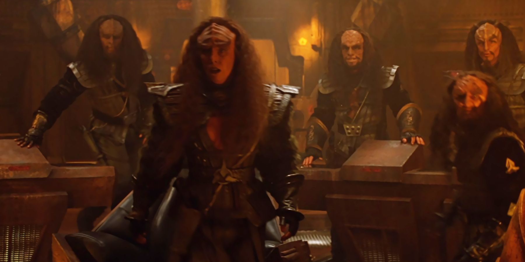 The Duras sisters and their crew get destroyed by the Enterprise