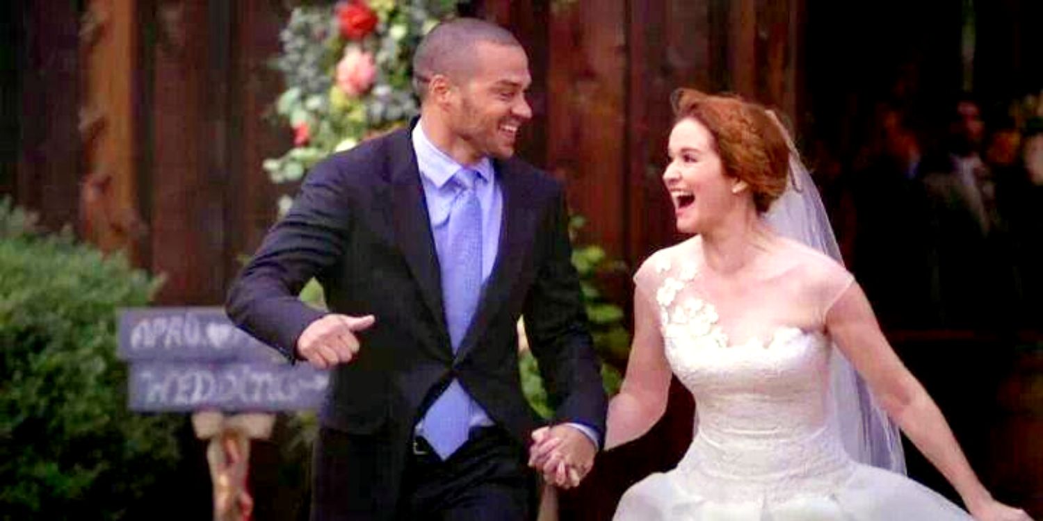 april wedding dress grey's anatomy Peter Langner Bridal