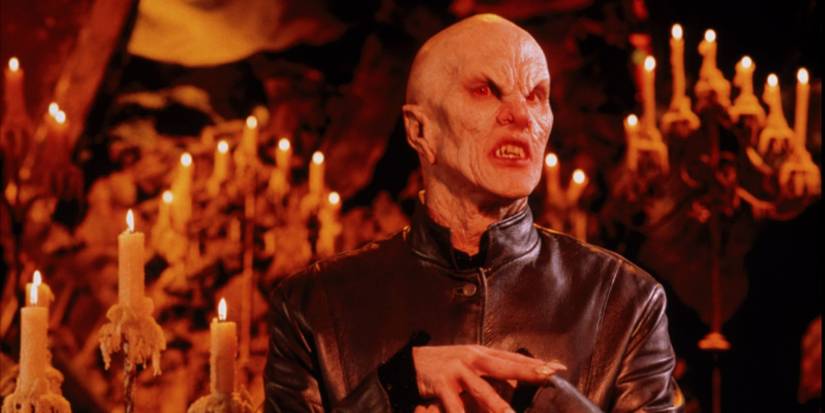 The Master looking sinister in his lair in Buffy the Vampire Slayer season 1