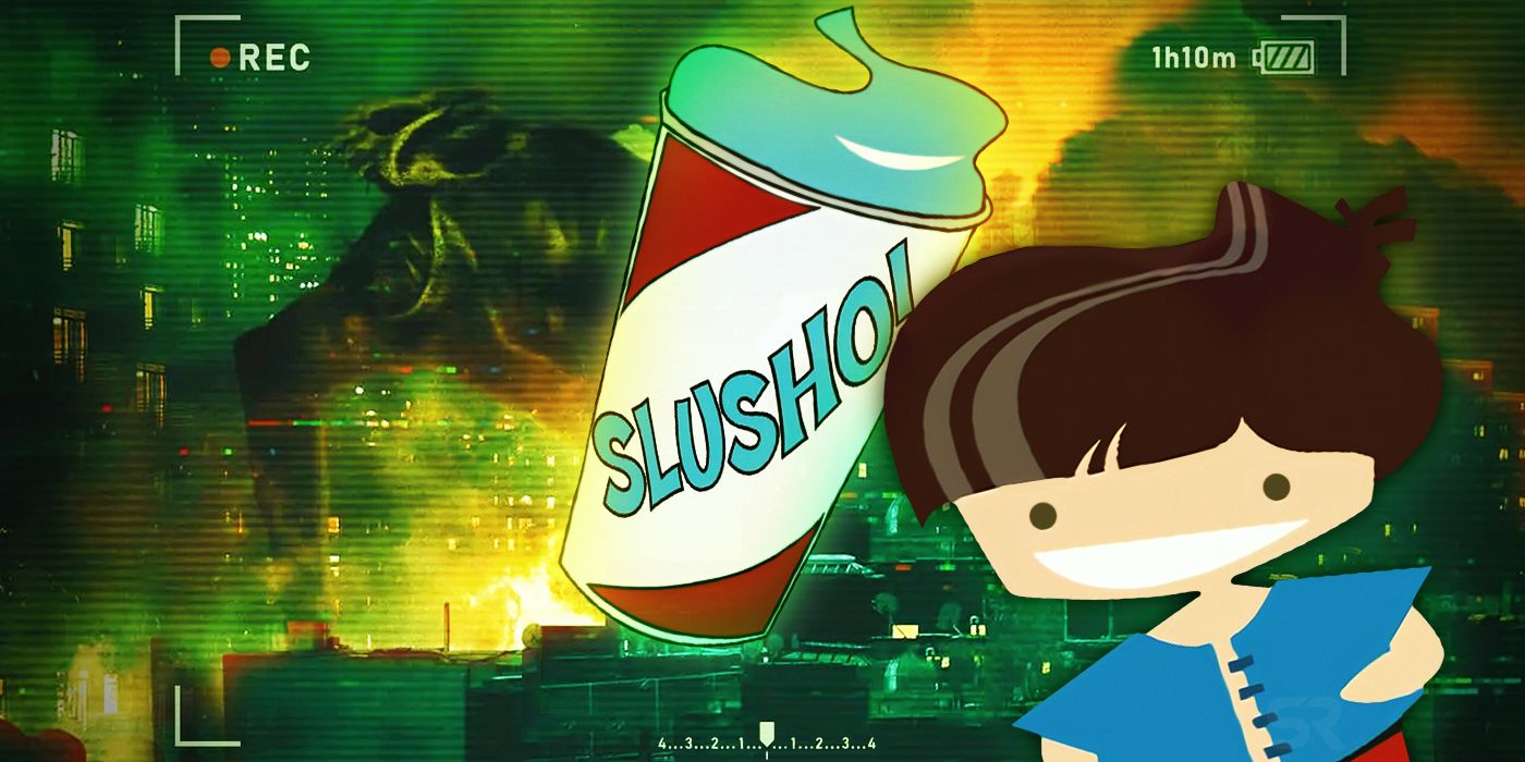 Cloverfield Monster and Slusho Drink