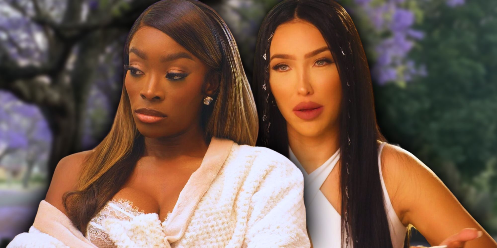 Selling Sunset's Chelsea Lazkani & Bre Tiesi looking upset with each other