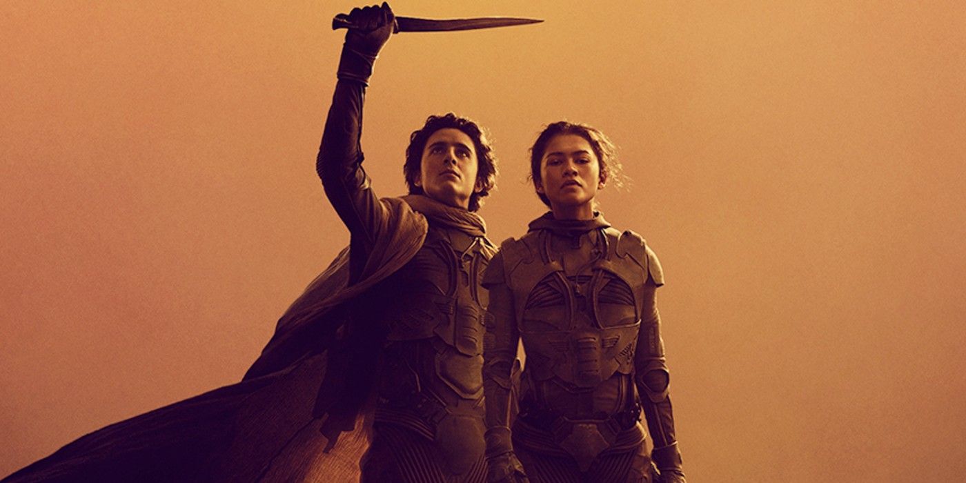 Paul Atreides and Chani on a Dune Part Two poster