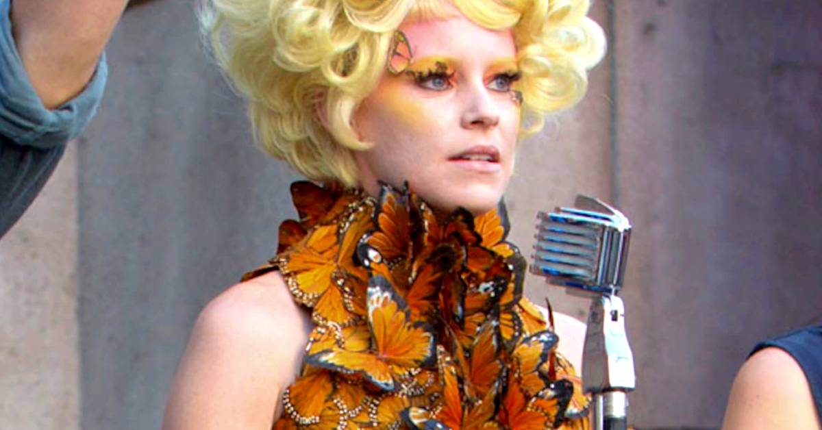 effie trinket butterfly dress Cosplay Hunger Games Costumes Effie Trying On The Effie Dress!! What Do DIY Effie Trinket Butterfly Dress