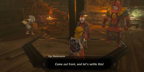 Игрок The Legend of Zelda: Tears of the Kingdom сражается с Иги Блемастером