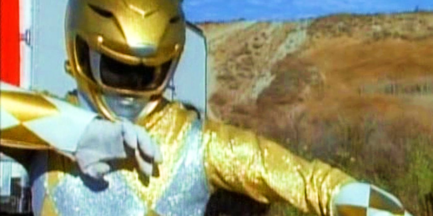 Mighty Morphin Power Rangers' Yellow Ranger shows her Metallic Suit