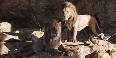 Mufasa and Scar in The Lion King