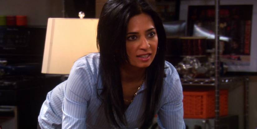 Priya talking to someone on The Big Bang Theory.