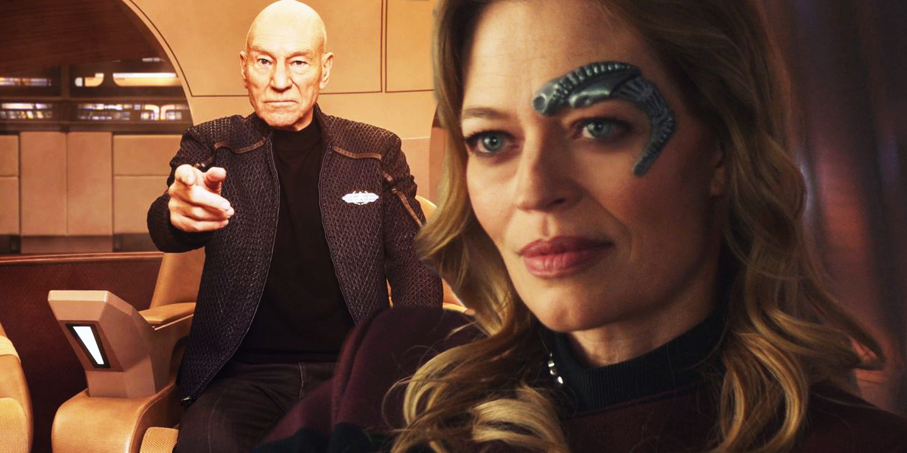 Star Trek Favorito De Jeri Ryan Picard Y Patrick Stewart Recuerdo