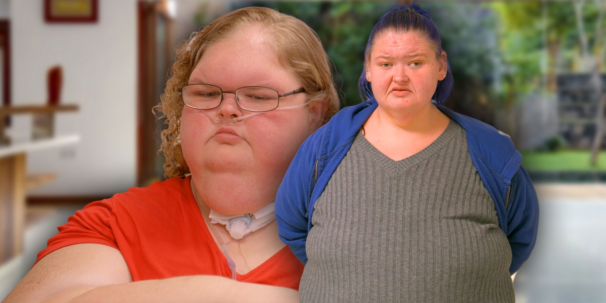 Tammy Slaton and Amy Slaton from 1000-Lb Sisters looking stressed and annoyed