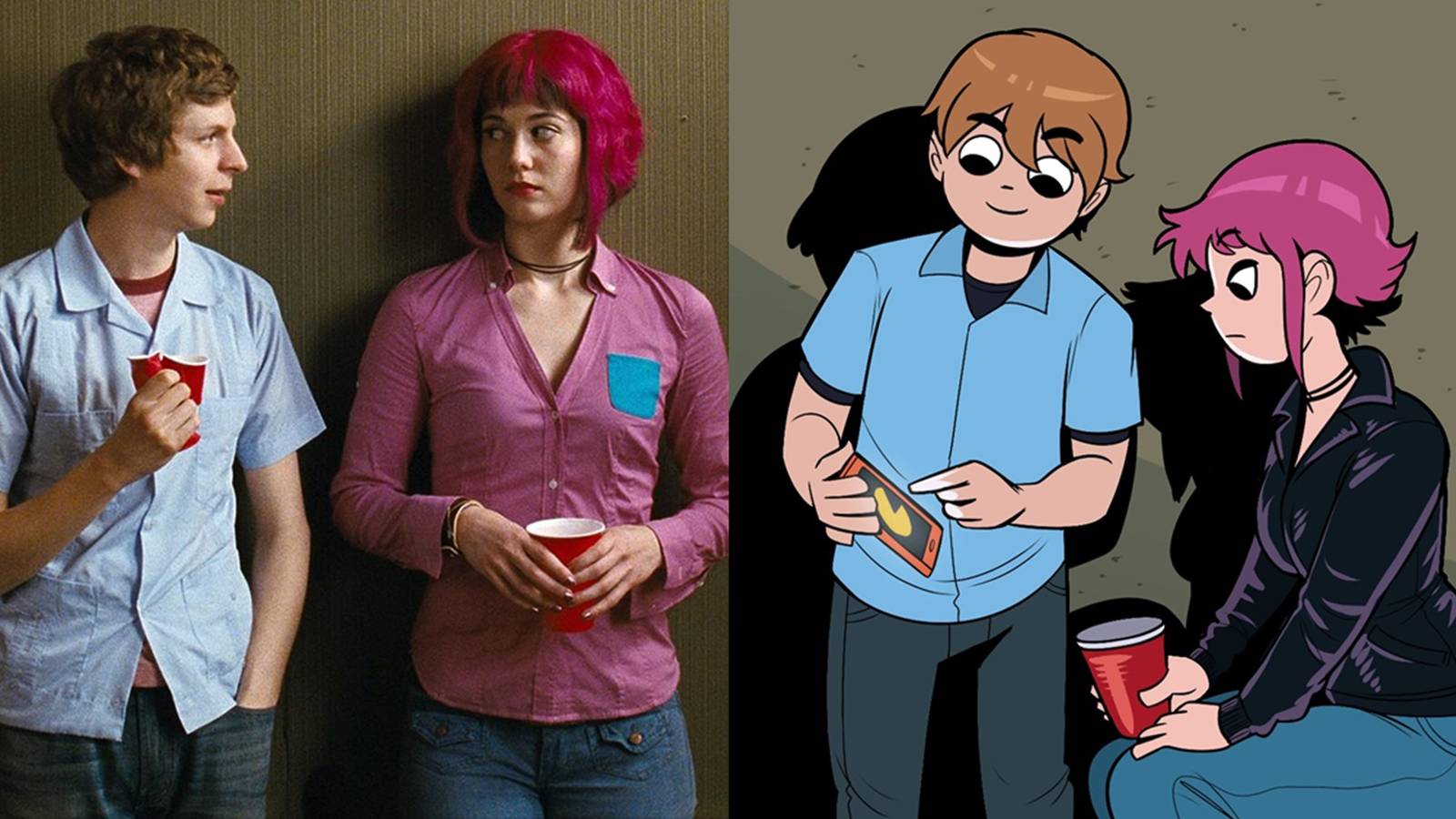 Scott Pilgrim Vs. The World: How The Comic Characters Look Vs. The Cast, image size:1600x900