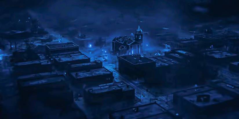 Hawkins no Mundo Invertido em Stranger Things