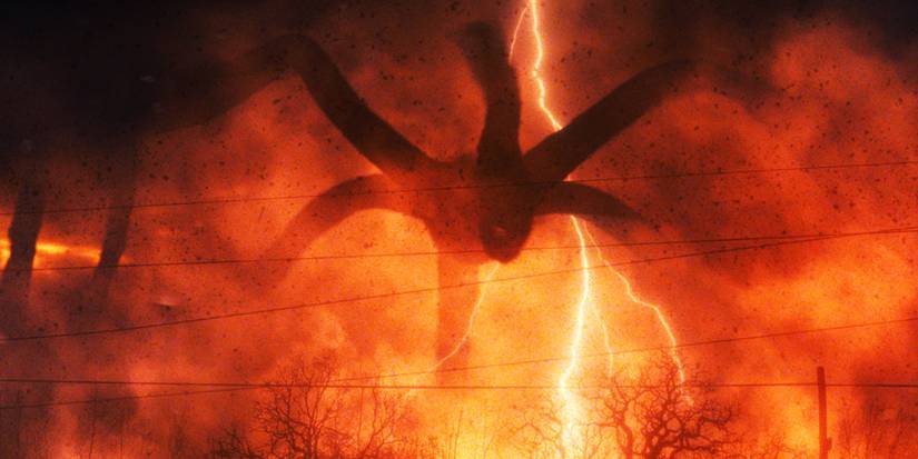 The Mind Flayer wreaks havoc in the Upside Down in Stranger Things