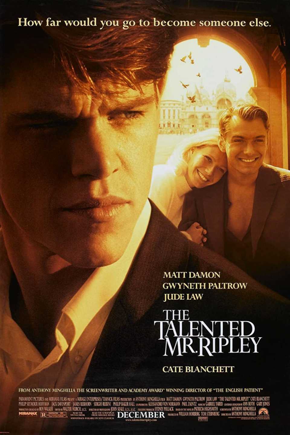 Matt Damon's 1999 Crime Thriller Classic Leaves Netflix In 8 Days 1 the talented mr ripley poster